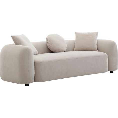 Canapé 3 places en tissu beige OXILA (1/5)