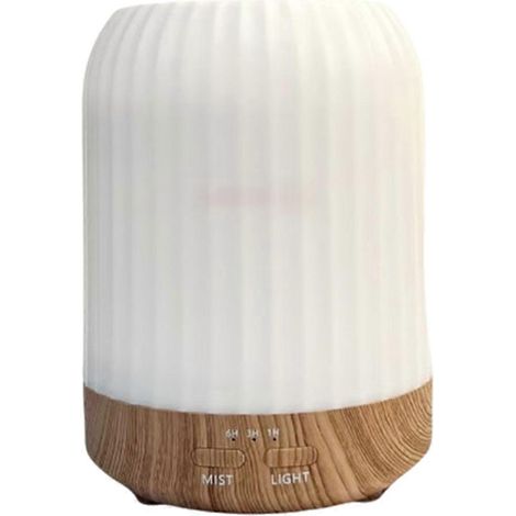 250 ml Aromatherapie-Gerät, USB-betriebener, leiser ätherischer Öldiffusor, Holzmaserung