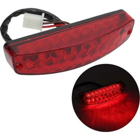 Feu stop arrière LED 3 broches étanche, adapté pour Taotao 50cc 70CC 90cc 110cc 125cc ATV Quad (1/4)