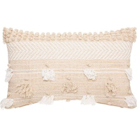 Cuscino poliestere beige 30x50x15cm