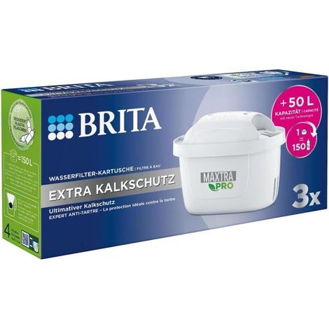 Lot de 3 pierres de détartrage extra-fortes BRITA MAXTRA PRO - Cartouche filtrante anti-tartre pour bouilloire (1/5)
