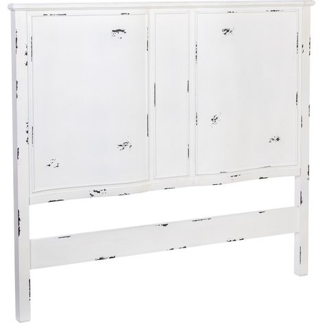 Cabezal de cama de Madera gris 150x6x130h cm (1/5)