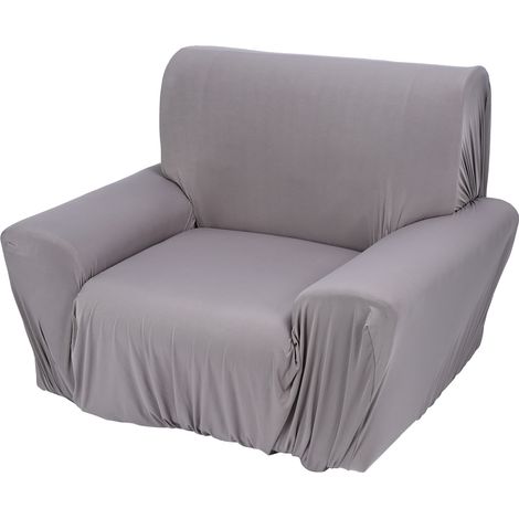 Housse de Canapé Extensible Polyester Spandex Protection Anti-taches et Poils d'Animaux Lavable Moderne Noir Gris Café (1/5)