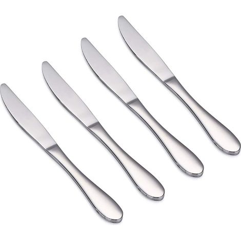 Kinder Messer Set 4 Stück Edelstahl, Essmesser für Kinder ab 3 Jahren (1/4)