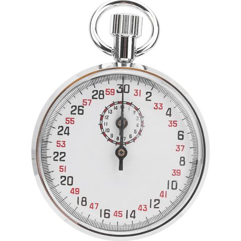 Chronomètre mécanique J12001, mesure 0,1s, équipement pédagogique de physique, chrono sportif pour compétitions d’athlétisme, métal inoxydable, acier inoxydable. (1/5)