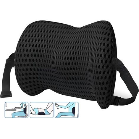 Coussin de soutien lombaire ergonomique – Coussin de dossier pour voiture, chaise de bureau et chaise de bureau – Soutien dorsal confortable