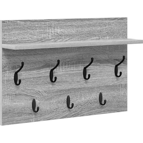 Maison Exclusive - Wandmontierter nachttisch Graues Sonoma 60 x 4