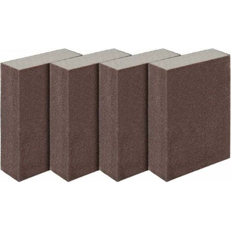 Set di 4 spugne/blocchi abrasivi per superfici asciutte e bagnate, grana finissima (da 320 a 400)