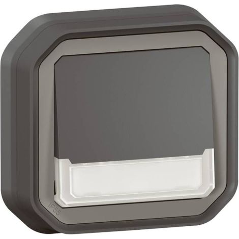 Interrupteur Legrand Plexo Anthracite 10A 250V (1/4)