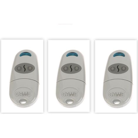 3pcs Telecommande Portail, 433,92 MHz Telecommande Porte de Garage pour C@ME, Télécommande Porte Garage Compatible avec 433,92MHz NA,EE,EV, 2 Canaux (1/4)