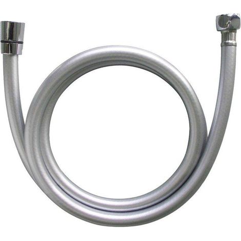 Nemo Spring Flussio flexible de douche raccord universel 1/2 antitorsion anti-rayures anti-pli flexible en plastique lisse 1500 mm chrome