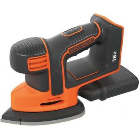 Black & Decker – Ponceuse orbitale sans fil 18V BDCDS18N – Vitesse 12000 trs/min – Fixation auto agrippante – Pour bois dur et teck (1/10)