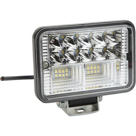 4,3-Zoll-Vierkant-LED-Flutlicht, IP67 wasserdicht, stoßfest, mit Kühlkörper für LKWs, SUVs und Geländewagen