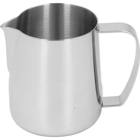 1 Pichet à Lait Acier Inoxydable 450 Ml Bec Verseur Double V Poignée Épaissie Pour Barista Et Usage Domestique (1/5)