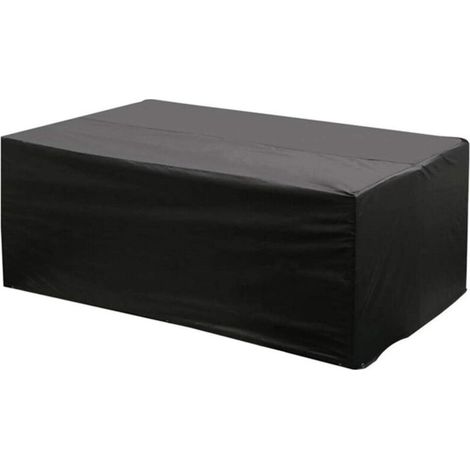 Housse Pour Mobilier De Jardin - Rectangulaire 200x160x70 Cm - Tissu Oxford 420D Et PVC - Anti-Uv Impermeable Avec Boucles Coupe-Vent - 1 Piece (1/5)