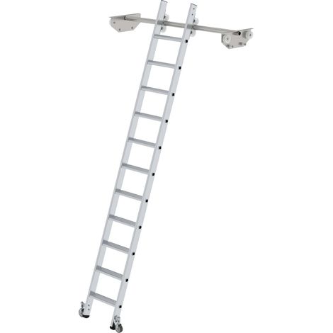 Günzburger Steigtechnik Echelle de rayonnage à marches mobile pour rayonnage double 11 marches - 044611 (1/3)