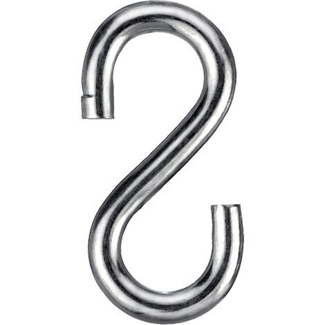 Ganci a "S" aperti 3,8x40 mm. - 4 pz.