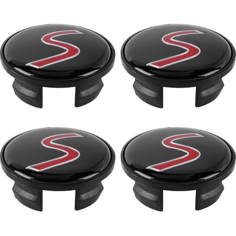 Lot de 4 Cache-moyeux de Roue de 54 mm, adaptés aux Mini Cooper S JCW R53 R56 F56 F60, Accessoires de décoration de Voiture (1/5)