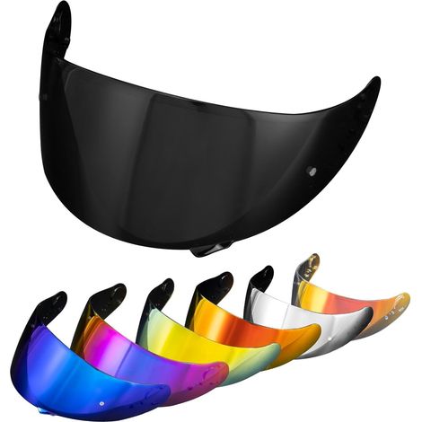 Helmet Visor for GT Air GT Air 2 TC-5 TC-9 Neotec CNS-1, Tinted Visor for Motorcycle Helmet Accessories (Smoke) Stream Rapid Storm Motorcycle Helmet Replacement Visor Smoke Grey Anti-Fog UV Protectio (1/5)