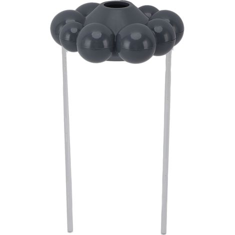 Dispositif d'arrosage automatique en forme de nuage de pluie pour pots de fleurs, gris. (1/5)