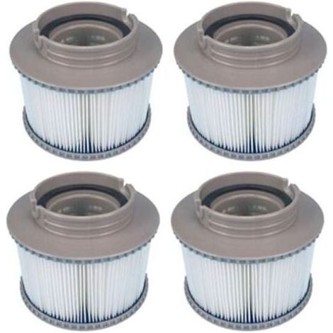 4pcs, cartouche de filtre pour piscine, bain à remous et Spa cartouche de filtre de piscine gonflable (1/3)