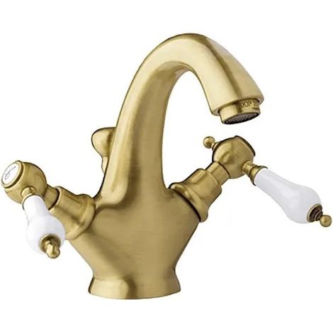 Robinet de lavabo rétro en bronze