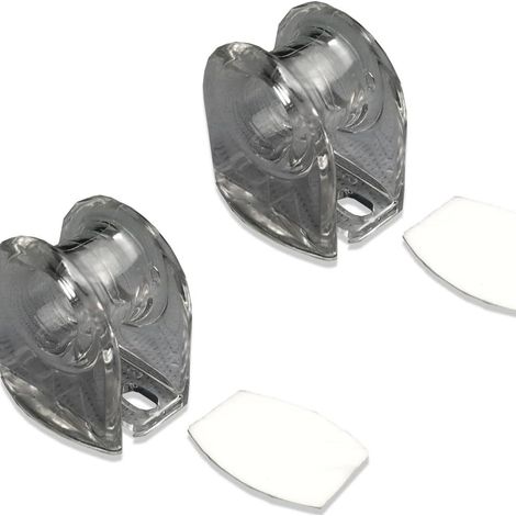 Two A5 safety buckles for securing curtain pull cords snap-lock design ensures they won't easily come undone. (1/5)