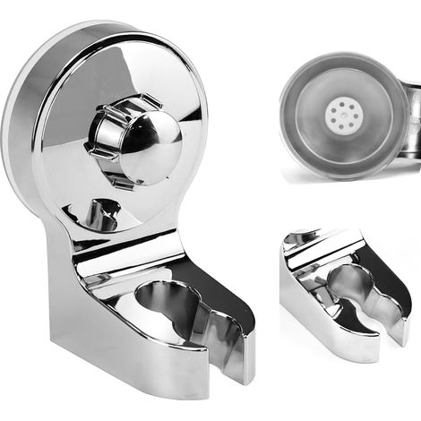Support de Douchette Ventouse Support de Pommeau de Douche Support de Douche à Main Ventouse Support Mural Douchette Support Tête Douche Réutilisable pour Salle de Bain
