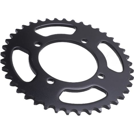 Pignon Noir Acier 76mm 41 Dents pour Vélo Électrique, Moto, Quad et Buggy (1/5)