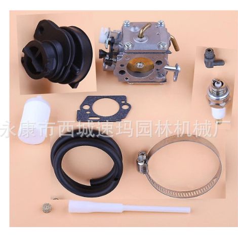 Accessoires pour tondeuse à gazon, kit de tuyau de carburateur pour tronçonneuse 372XP