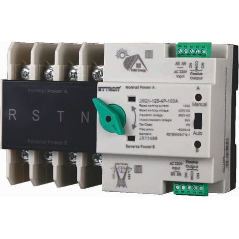 ETTROIT JX11499 ATS Dual Power Photovoltaik Automatischer Transferschalter 100A 4P (1/3)