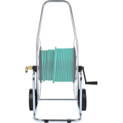 Chariot d'enrouleur pour tuyau de 80 m 3/4" acier CFW16603 (1/5)