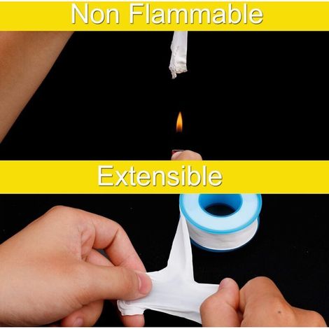 Tuyau Ptfe Eau Plombiers Téflon de Plomberie Joint Rubans d'Étanchéité pour Tête de Tuyau de Douche 6 Rouleaux 3/4 Pouces(18m) (1/3)