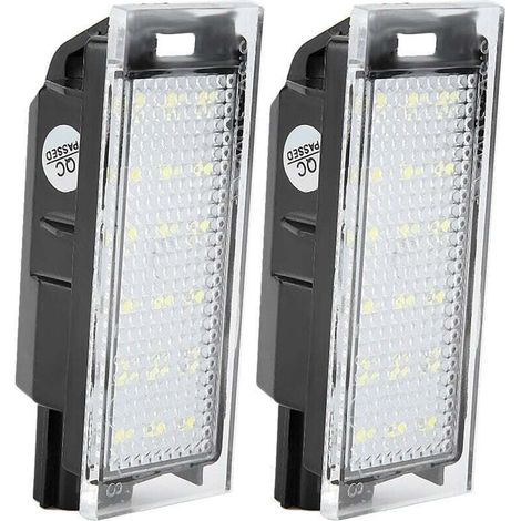 Set di 2 luci a LED per targa, compatibili con auto Twingo/Clio/Megane/Lagane (1/5)