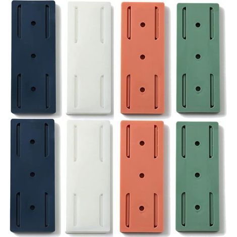 Self-Adhesive Desktop Outlet Holder, Surge Protector for No-Drilling Cable Management (8 Pack) (1/5)