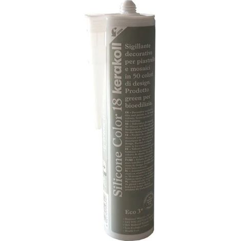 Silicone sigillante decorativo piastrelle mosaici giunture fughe colorato 310 ml colore- n 18 - confezione 1