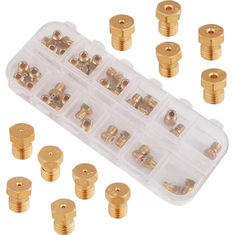 Kit de conversion pour cuisinière à gaz propane (36 pièces), embouts de brûleur à gaz propane de rechange en laiton. (1/5)