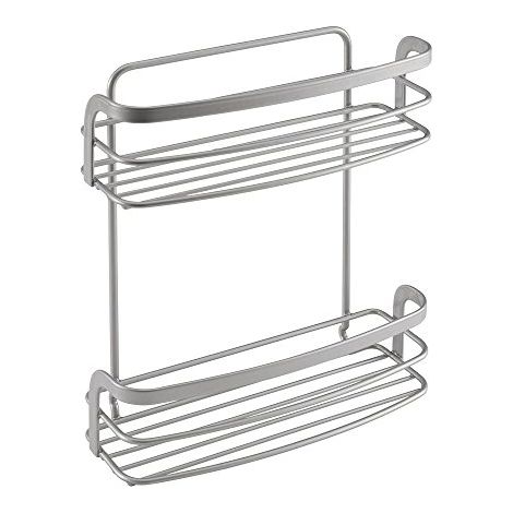 Mensola porta spezie 2 piani cm 20 x 8x25 eureka - metaltex (1/4)