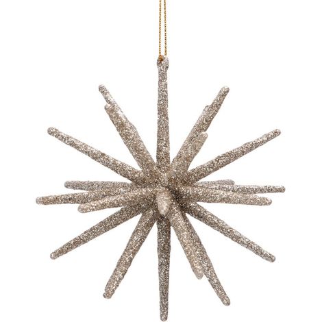 Étoiles de noël à paillettes, 5 pièces, ornements d'arbre suspendus, belles décorations 3D de vacances, décor de fête (1/5)