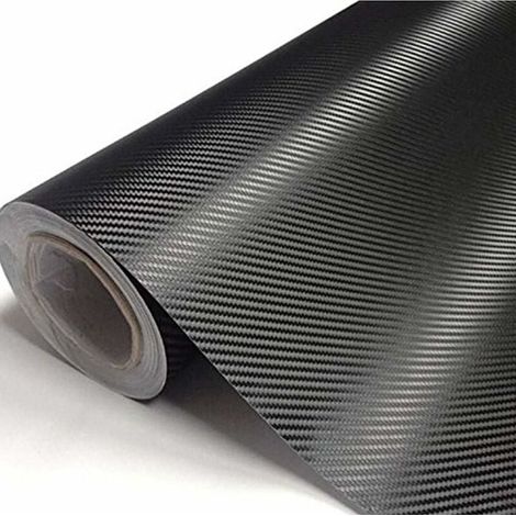 Film Autocollant Fibre de Carbone, 3D Film d'emballage Automobile en Fibre de Carbone Auto-adhésif Film de Protection de Seuil de Porte de Voiture-Fei Yu (1/4)