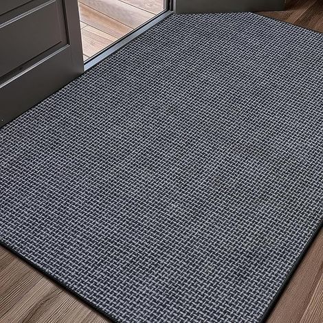 Indoor Doormat, 80 x 120 cm, Non-Slip and Absorbent Entrance Mat, Washable Doormats, Carpet for Indoor, Outdoor, Bedroom, Kitchen, Hallway (Grey) (1/5)