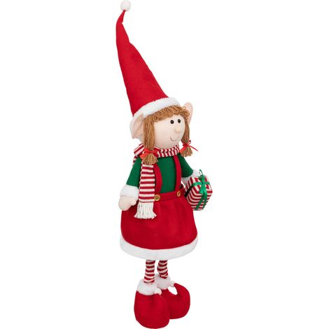 Déco de Noël Lutin téléscopique avec bonnet H maxi 110 cm - Feeric Christmas (1/2)