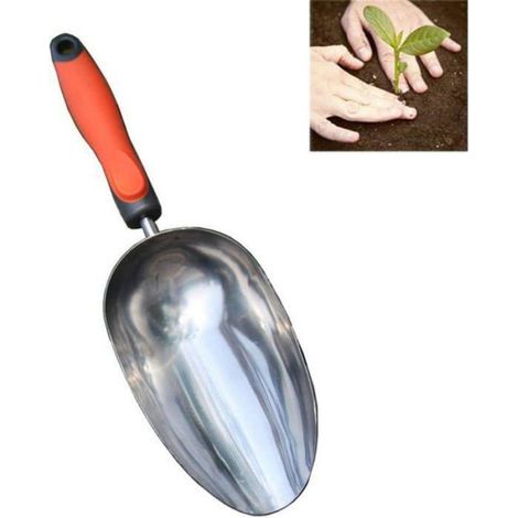 Pelle à fleurs en acier inoxydable, outils de plantation en pot, fournitures de jardinage en plein air (1/5)