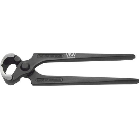 VBW Kneifzange L.180mm Kopf poliert Griffe schwarz lackiert