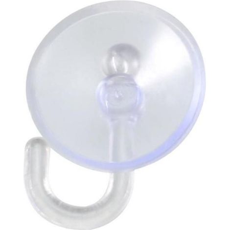 Crochets à ventouse en caoutchouc de 2,5 cm de diamètre pour fenêtre, finition mate brossée, lot de 40 (1/5)