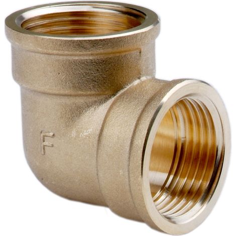 COUDE EN LAITON 3-4" JAUNE (1/2)