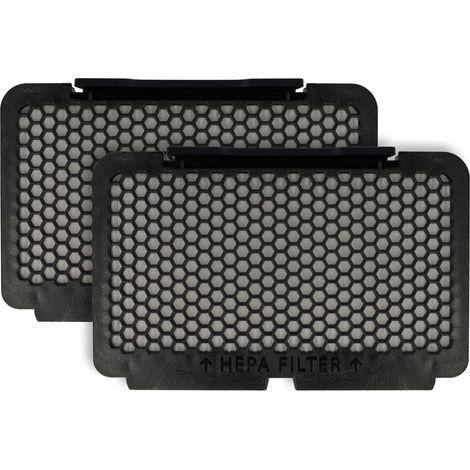 vhbw 2x Staubsaugerfilter kompatibel mit Tefal Silence Force Multicyclonic TW8356KA/412, TW8359EA/410 Staubsauger - HEPA-Filter Schwarz Weiß