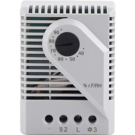 MFR012 Régulateur D'humidité, Contrôleur D'humidité Mécanique, Hygrostat pour Déshumidificateur Humidificateur Reptiles Serre Ventilateur D'extraction Fermentation(MFR012)