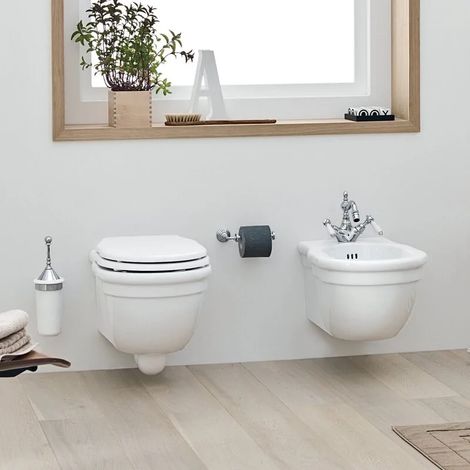 Water Hermitage sospeso cm. 55x36 bianco lucido di Art Ceram (1/4)