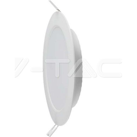 Panel LED mini V-TAC de 24 W, redondo, empotrable, blanco natural